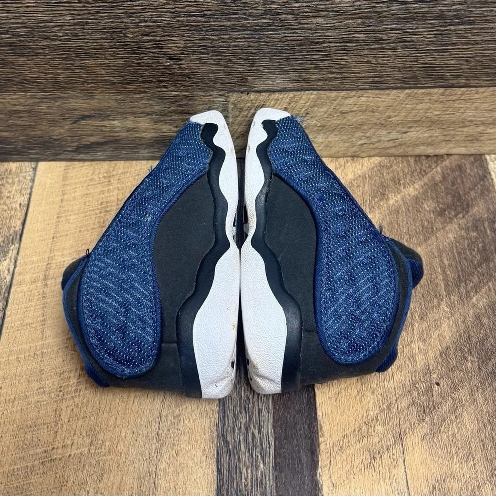 Nike Toddler Navy Blue and Black Basketball Sneakers